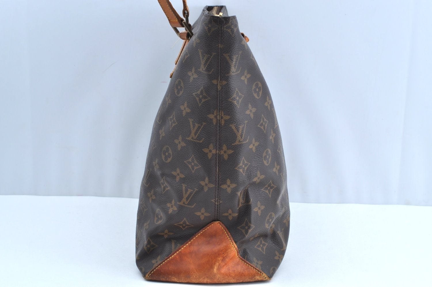 Authentic Louis Vuitton Monogram Cabas Mezzo Shoulder Tote Bag M51151 Junk K7998