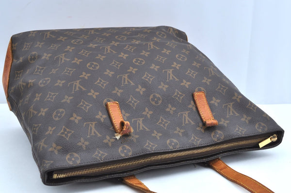 Authentic Louis Vuitton Monogram Cabas Mezzo Shoulder Tote Bag M51151 Junk K7998