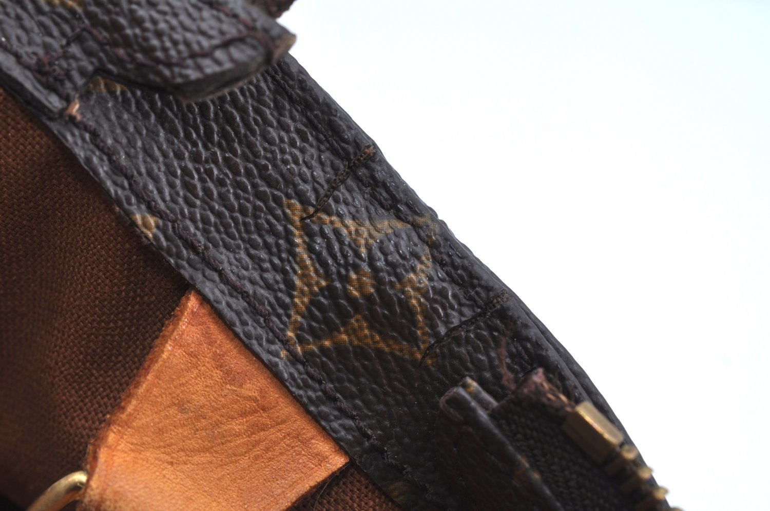 Authentic Louis Vuitton Monogram Cabas Mezzo Shoulder Tote Bag M51151 Junk K7998