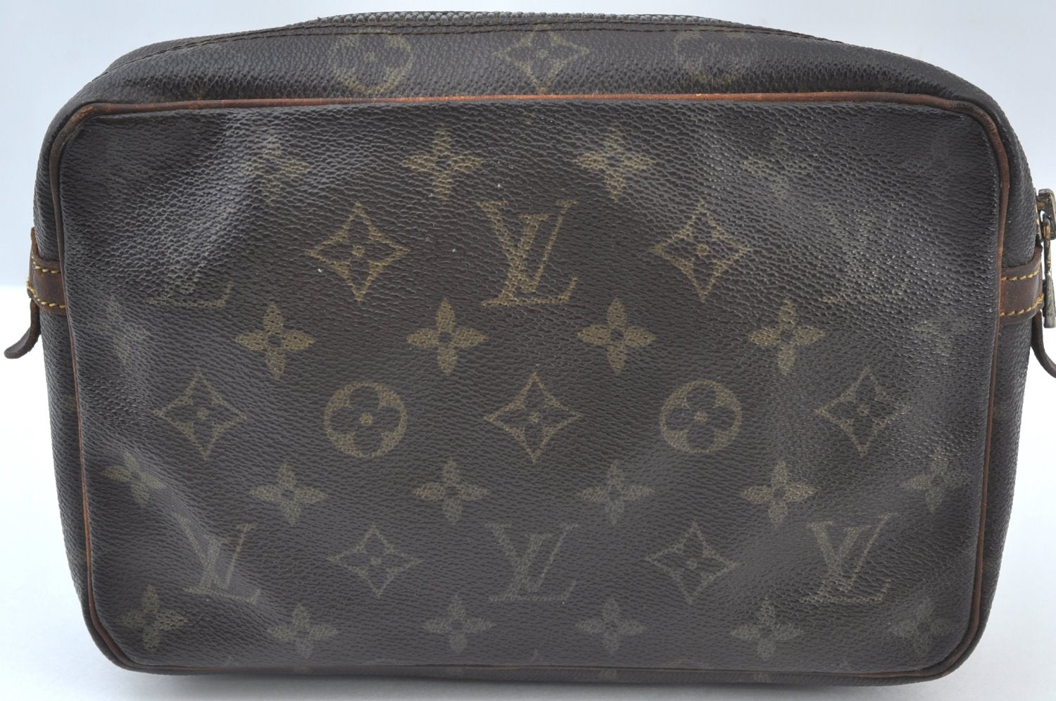Authentic Louis Vuitton Monogram Compiegne 23 Clutch Hand Bag M51847 LV K8007