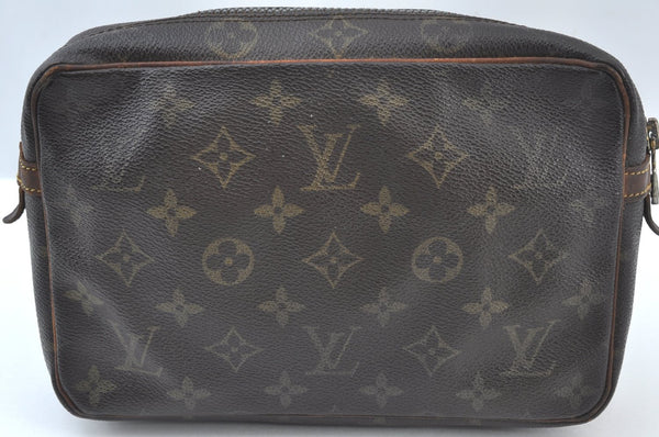 Authentic Louis Vuitton Monogram Compiegne 23 Clutch Hand Bag M51847 LV K8007