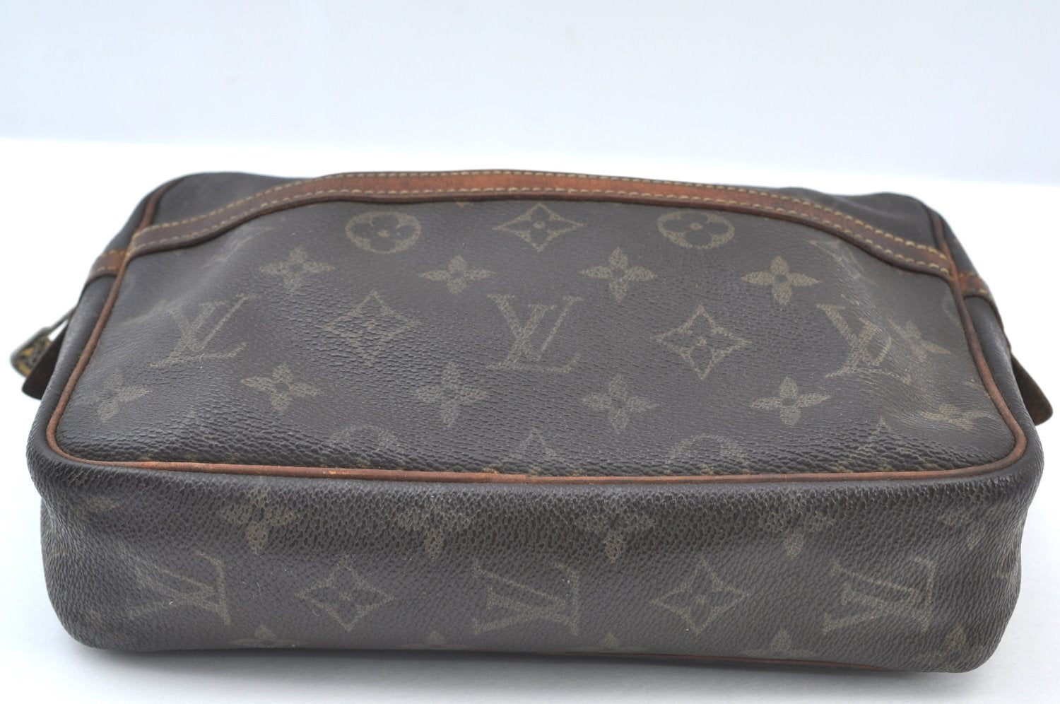 Authentic Louis Vuitton Monogram Compiegne 23 Clutch Hand Bag M51847 LV K8007