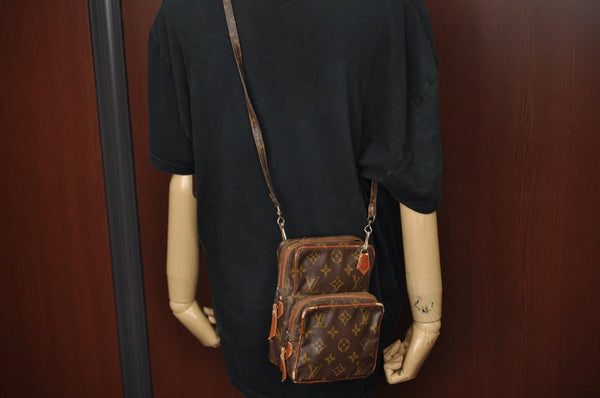 Authentic Louis Vuitton Monogram Amazone Shoulder Cross Body Bag Old Model K8018
