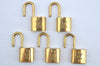 Authentic Louis Vuitton Padlock Gold 10Set LV K8040