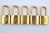 Authentic Louis Vuitton Padlock Gold 10Set LV K8040