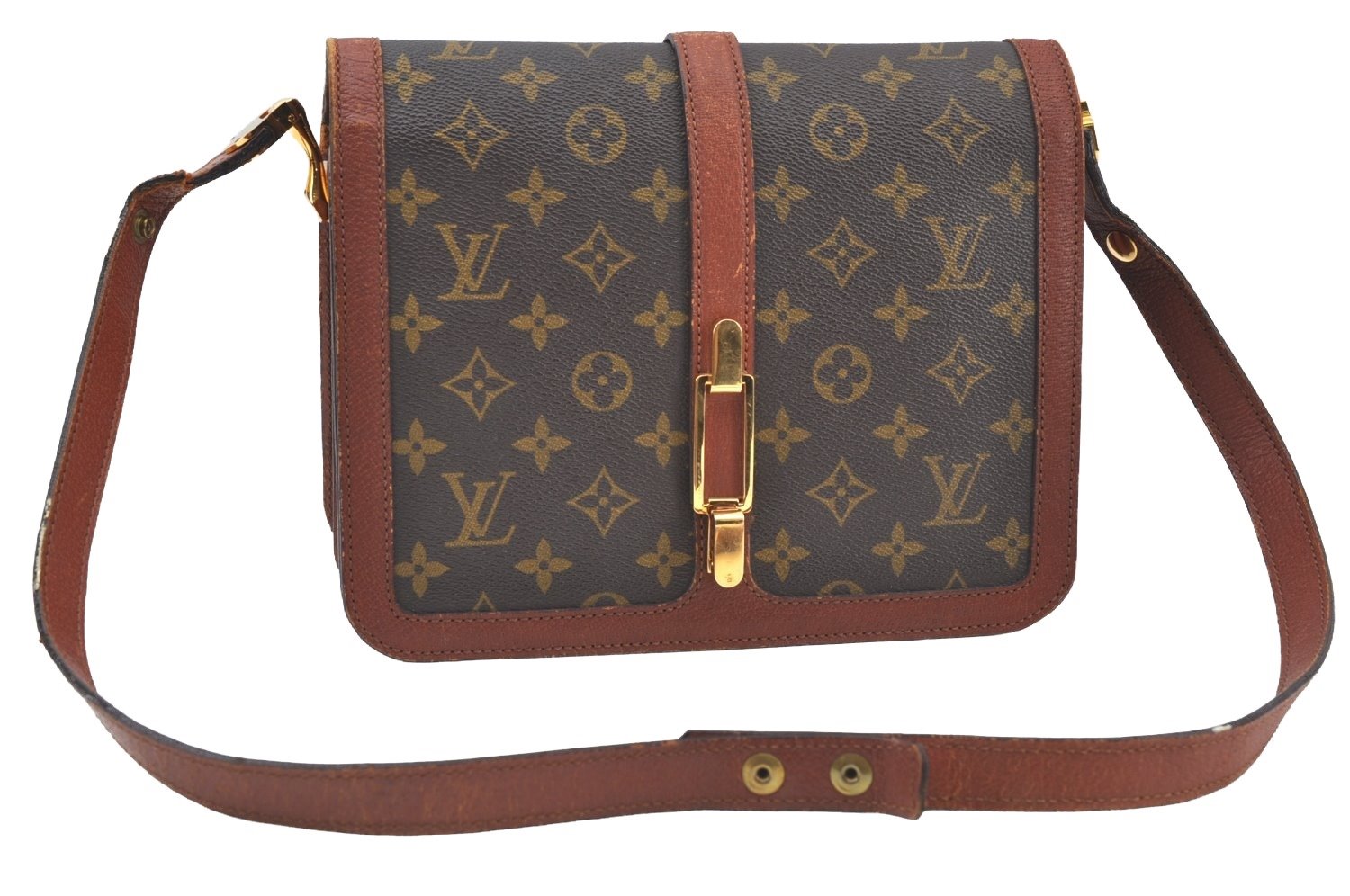 Auth Louis Vuitton Monogram Rond Point Shoulder Cross Bag M51412 LV Junk K8046