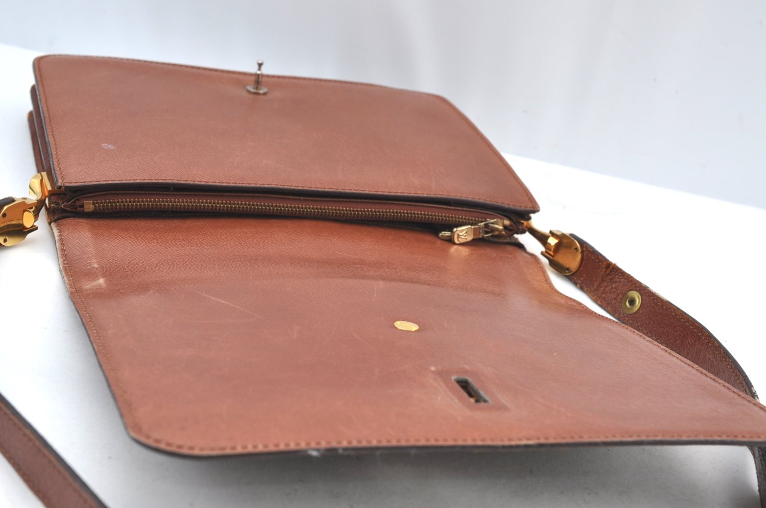 Auth Louis Vuitton Monogram Rond Point Shoulder Cross Bag M51412 LV Junk K8046