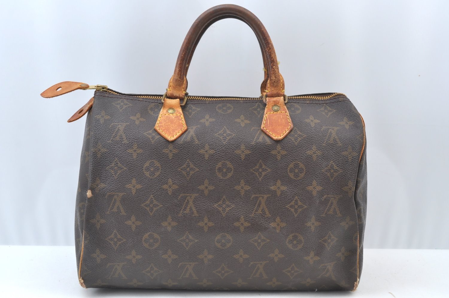 Authentic Louis Vuitton Monogram Speedy 30 Hand Boston Bag Old Model LV K8053