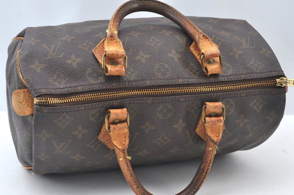 Authentic Louis Vuitton Monogram Speedy 30 Hand Boston Bag Old Model LV K8053