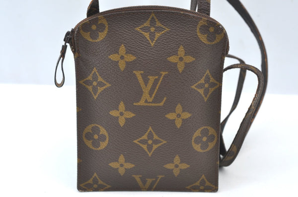 Authentic Louis Vuitton Monogram Pochette Secret Shoulder Bag Old Model K8054