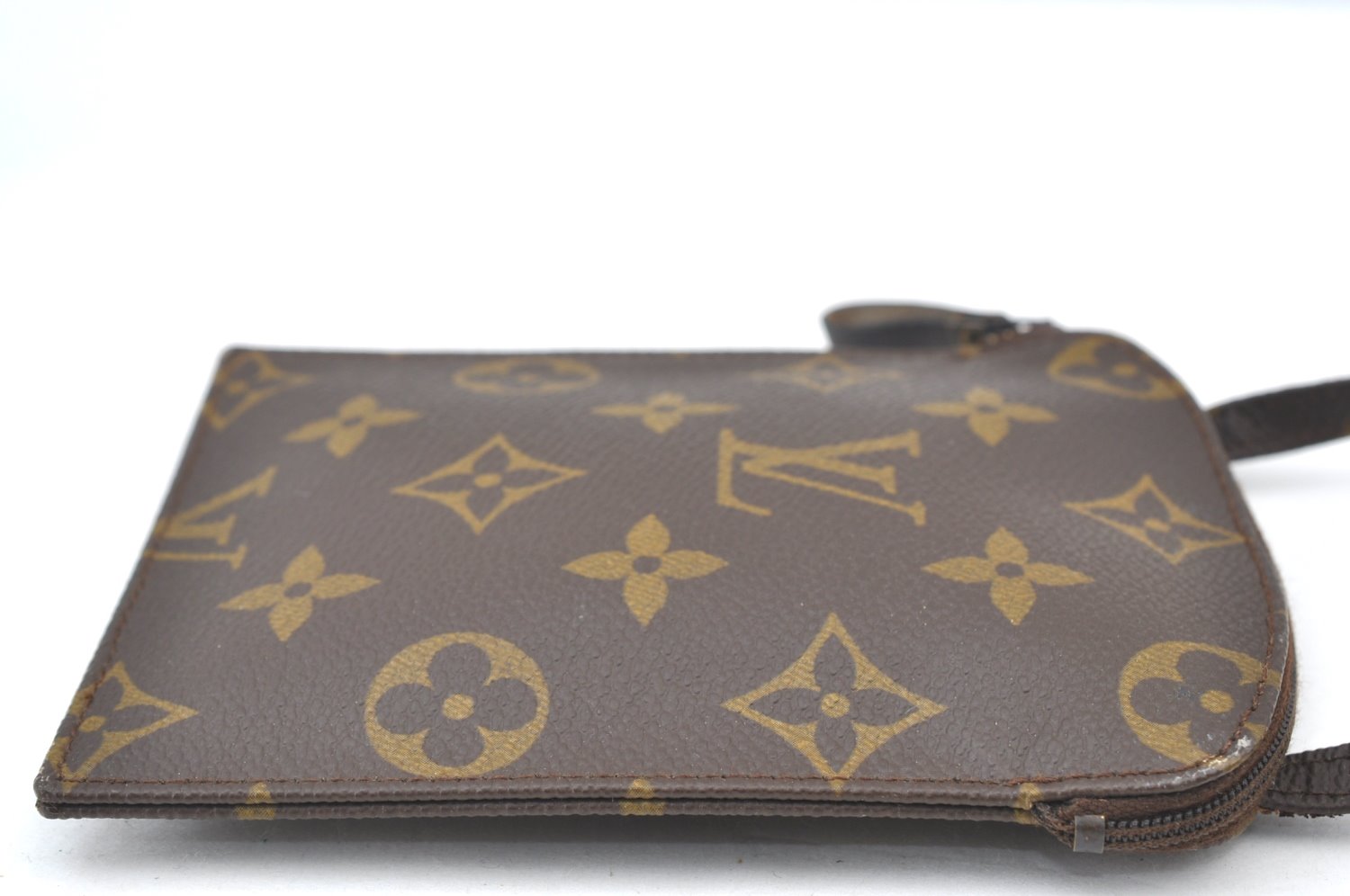 Authentic Louis Vuitton Monogram Pochette Secret Shoulder Bag Old Model K8054