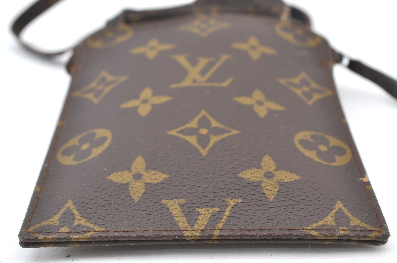 Authentic Louis Vuitton Monogram Pochette Secret Shoulder Bag Old Model K8054