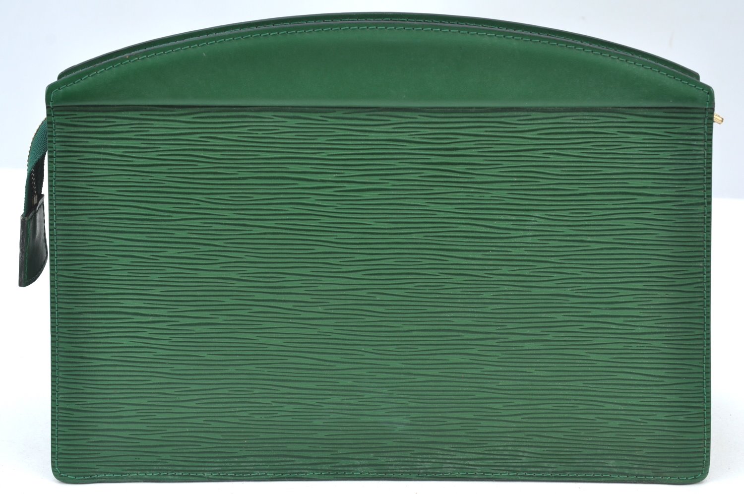 Authentic Louis Vuitton Epi Trousse Crete Clutch Bag Green M48407 LV K8064