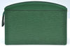 Authentic Louis Vuitton Epi Trousse Crete Clutch Bag Green M48407 LV K8064