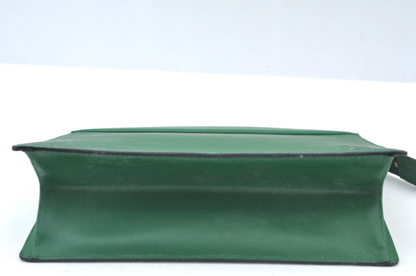 Authentic Louis Vuitton Epi Trousse Crete Clutch Bag Green M48407 LV K8064