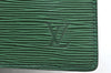 Authentic Louis Vuitton Epi Trousse Crete Clutch Bag Green M48407 LV K8064
