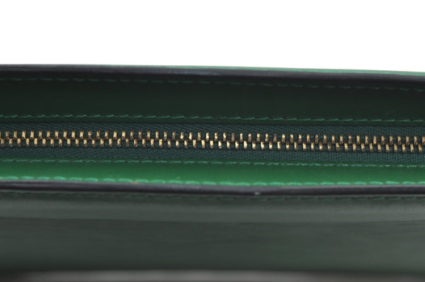 Authentic Louis Vuitton Epi Trousse Crete Clutch Bag Green M48407 LV K8064