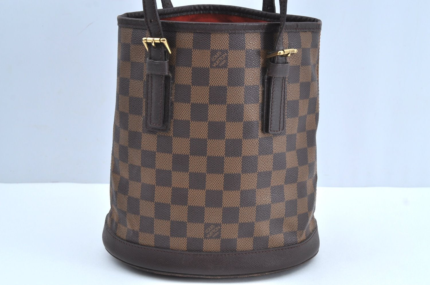 Authentic Louis Vuitton Damier Marais Bucket Shoulder Tote Bag N42240 LV K8072