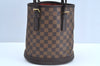 Authentic Louis Vuitton Damier Marais Bucket Shoulder Tote Bag N42240 LV K8072