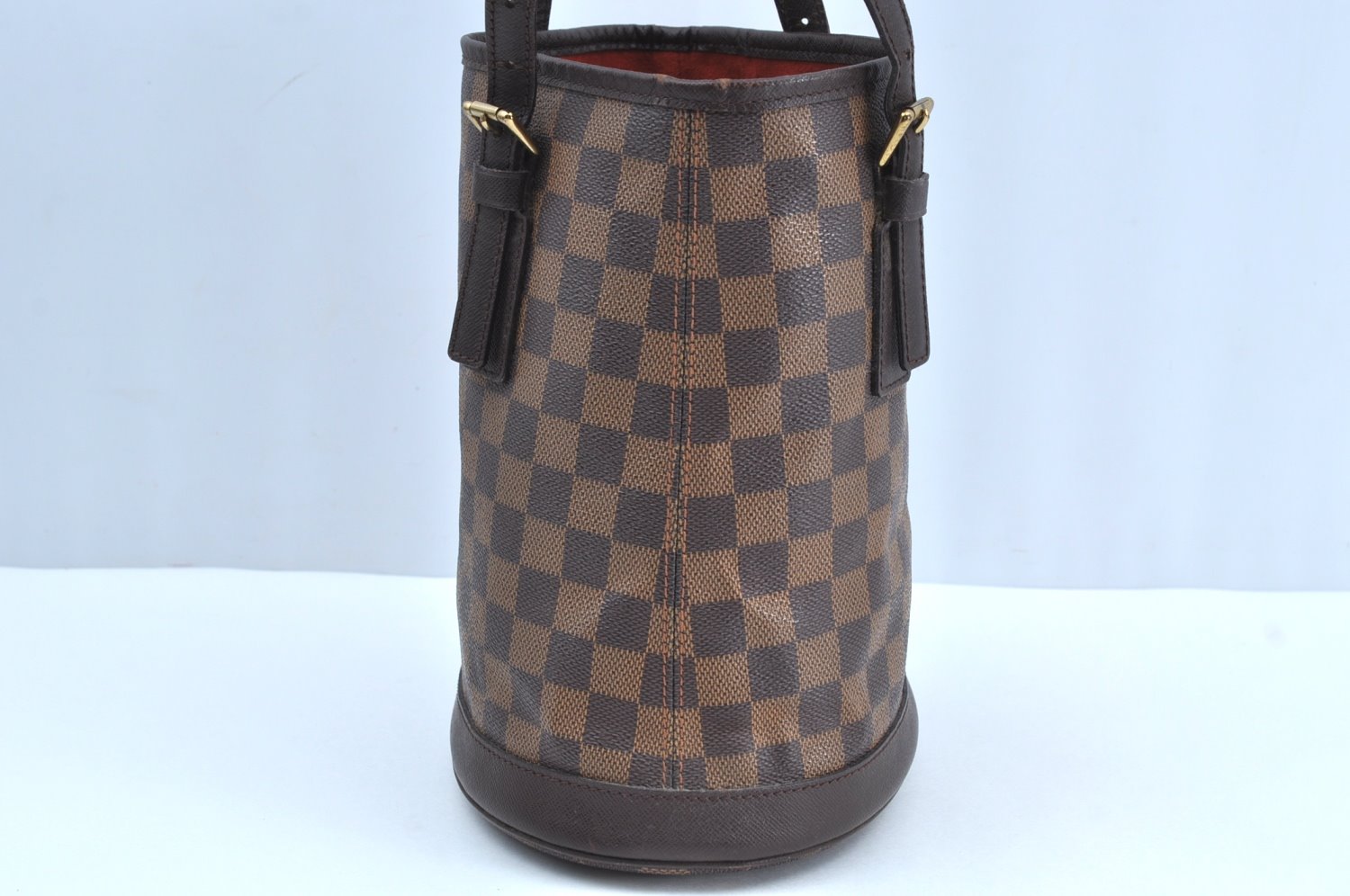Authentic Louis Vuitton Damier Marais Bucket Shoulder Tote Bag N42240 LV K8072