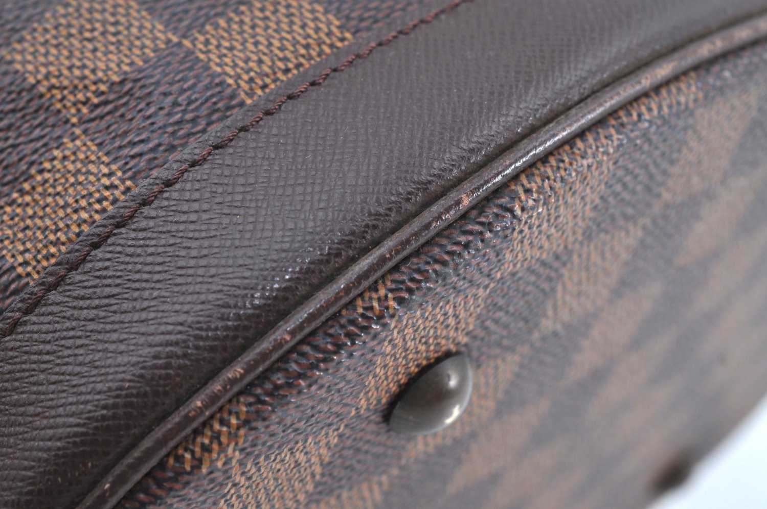 Authentic Louis Vuitton Damier Marais Bucket Shoulder Tote Bag N42240 LV K8072