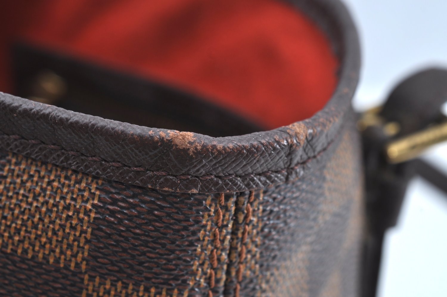 Authentic Louis Vuitton Damier Marais Bucket Shoulder Tote Bag N42240 LV K8072