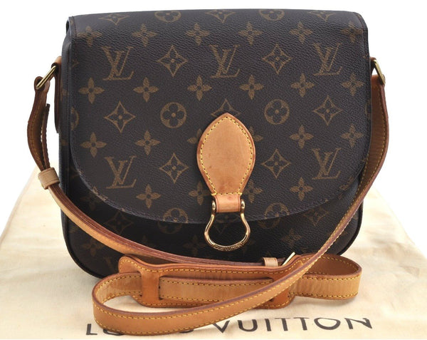 Authentic Louis Vuitton Monogram Saint Cloud GM M51242 Shoulder Cross Bag K8080