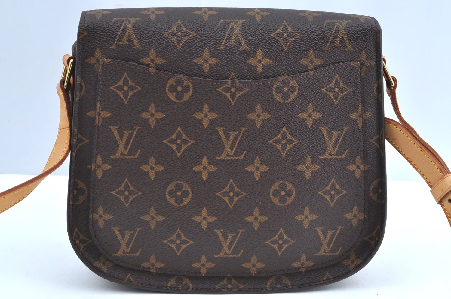 Authentic Louis Vuitton Monogram Saint Cloud GM M51242 Shoulder Cross Bag K8080