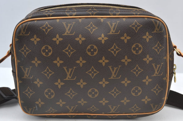 Authentic Louis Vuitton Monogram Reporter PM Shoulder Cross Bag M45254 LV K8104