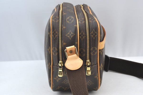 Authentic Louis Vuitton Monogram Reporter PM Shoulder Cross Bag M45254 LV K8104