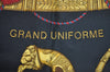 Authentic HERMES Carre 90 Scarf "GRAND UNIFFORME" Silk Black Paper Bag K8110