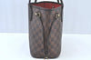 Authentic Louis Vuitton Damier Neverfull PM Shoulder Tote Bag N51109 LV K8121