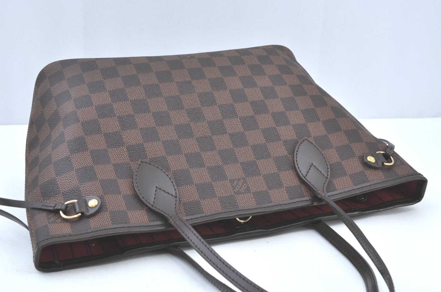 Authentic Louis Vuitton Damier Neverfull PM Shoulder Tote Bag N51109 LV K8121