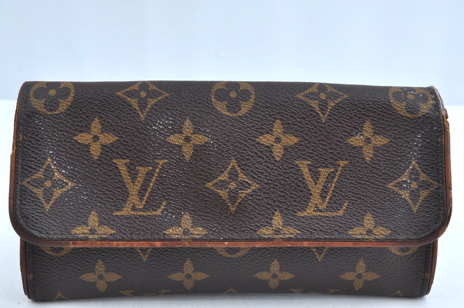 Authentic Louis Vuitton Monogram Pochette Twin PM Shoulder Bag M51854 LV K8157