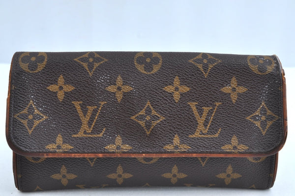 Authentic Louis Vuitton Monogram Pochette Twin PM Shoulder Bag M51854 LV K8157