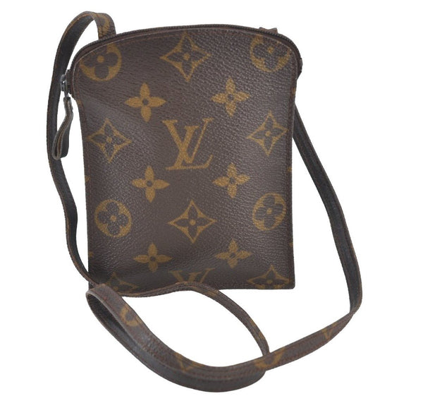 Auth Louis Vuitton Monogram Pochette Secret Shoulder Bag Pouch Old Model K8158