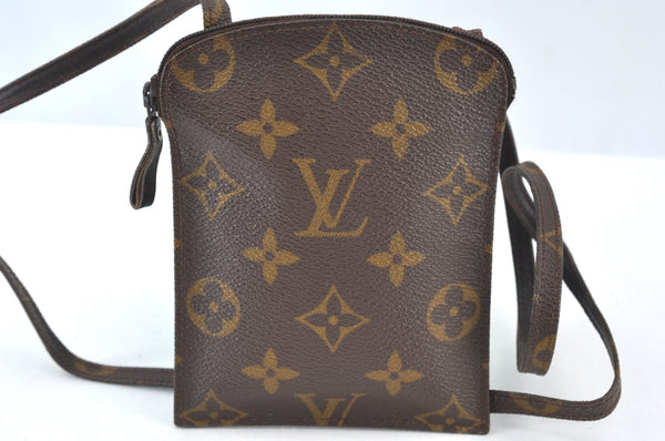 Auth Louis Vuitton Monogram Pochette Secret Shoulder Bag Pouch Old Model K8158