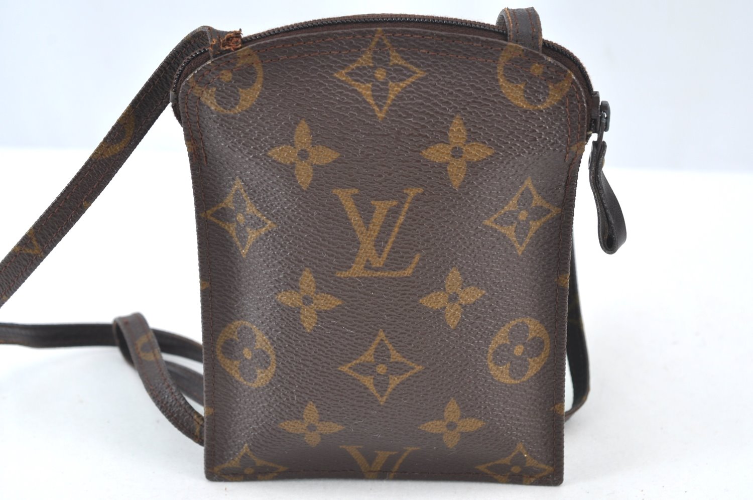 Auth Louis Vuitton Monogram Pochette Secret Shoulder Bag Pouch Old Model K8158