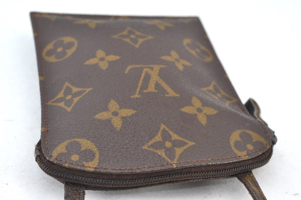 Auth Louis Vuitton Monogram Pochette Secret Shoulder Bag Pouch Old Model K8158