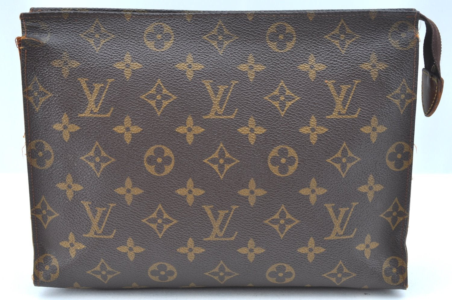 Auth Louis Vuitton Monogram Poche Toilette 26 Pouch Old Model LV Junk K8161