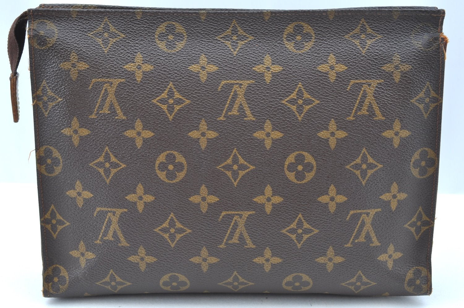 Auth Louis Vuitton Monogram Poche Toilette 26 Pouch Old Model LV Junk K8161