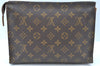 Auth Louis Vuitton Monogram Poche Toilette 26 Pouch Old Model LV Junk K8161