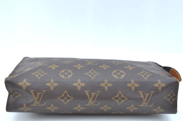 Auth Louis Vuitton Monogram Poche Toilette 26 Pouch Old Model LV Junk K8161
