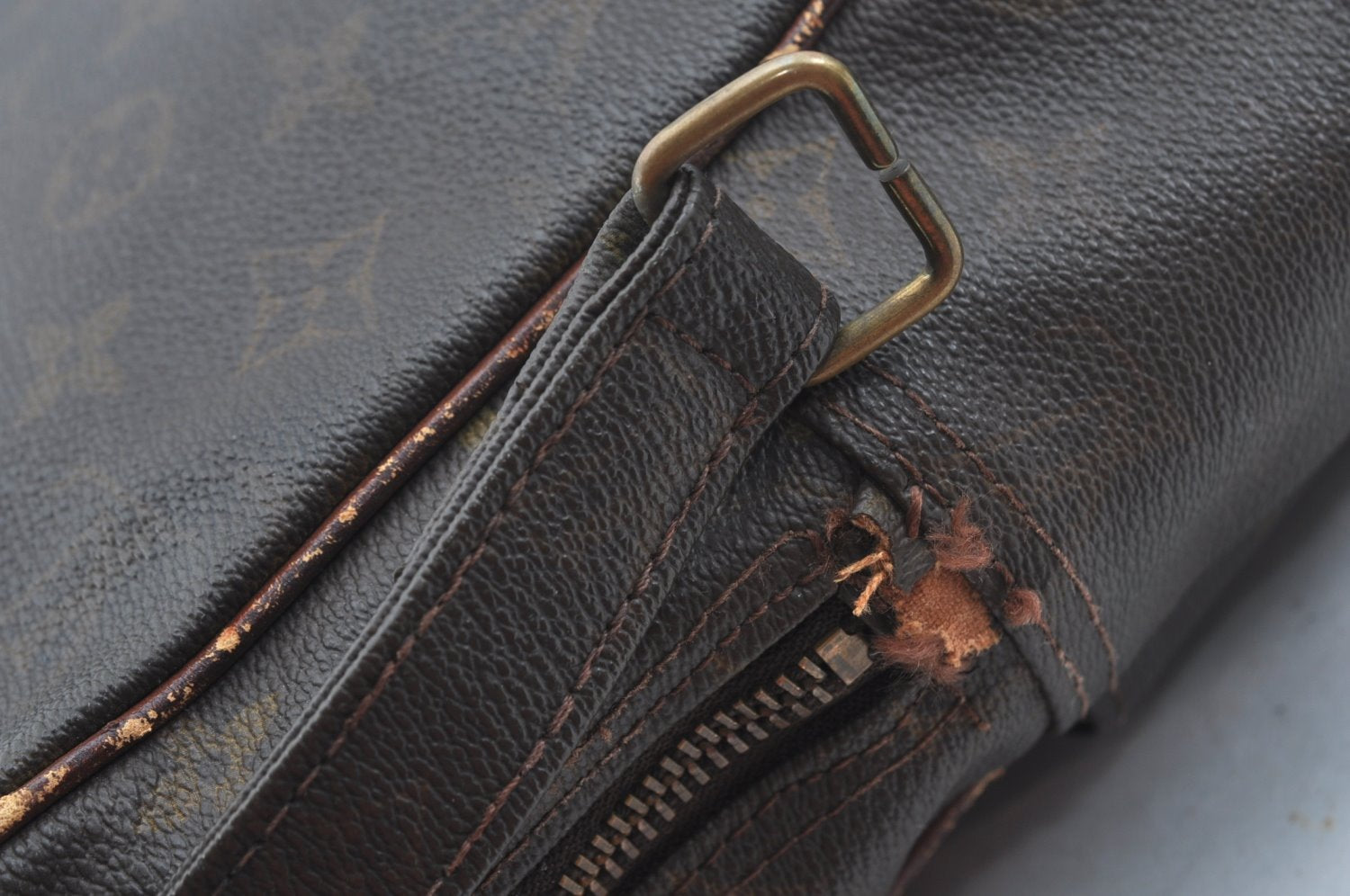 Authentic Louis Vuitton Monogram Marceau Shoulder Cross Bag Old Model Junk K8165