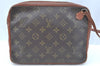 Authentic Louis Vuitton Monogram Pochette Sport Clutch Bag Old Model Junk K8167