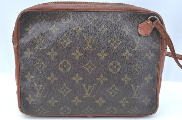 Authentic Louis Vuitton Monogram Pochette Sport Clutch Bag Old Model Junk K8167
