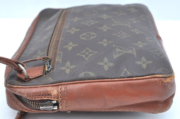 Authentic Louis Vuitton Monogram Pochette Sport Clutch Bag Old Model Junk K8167