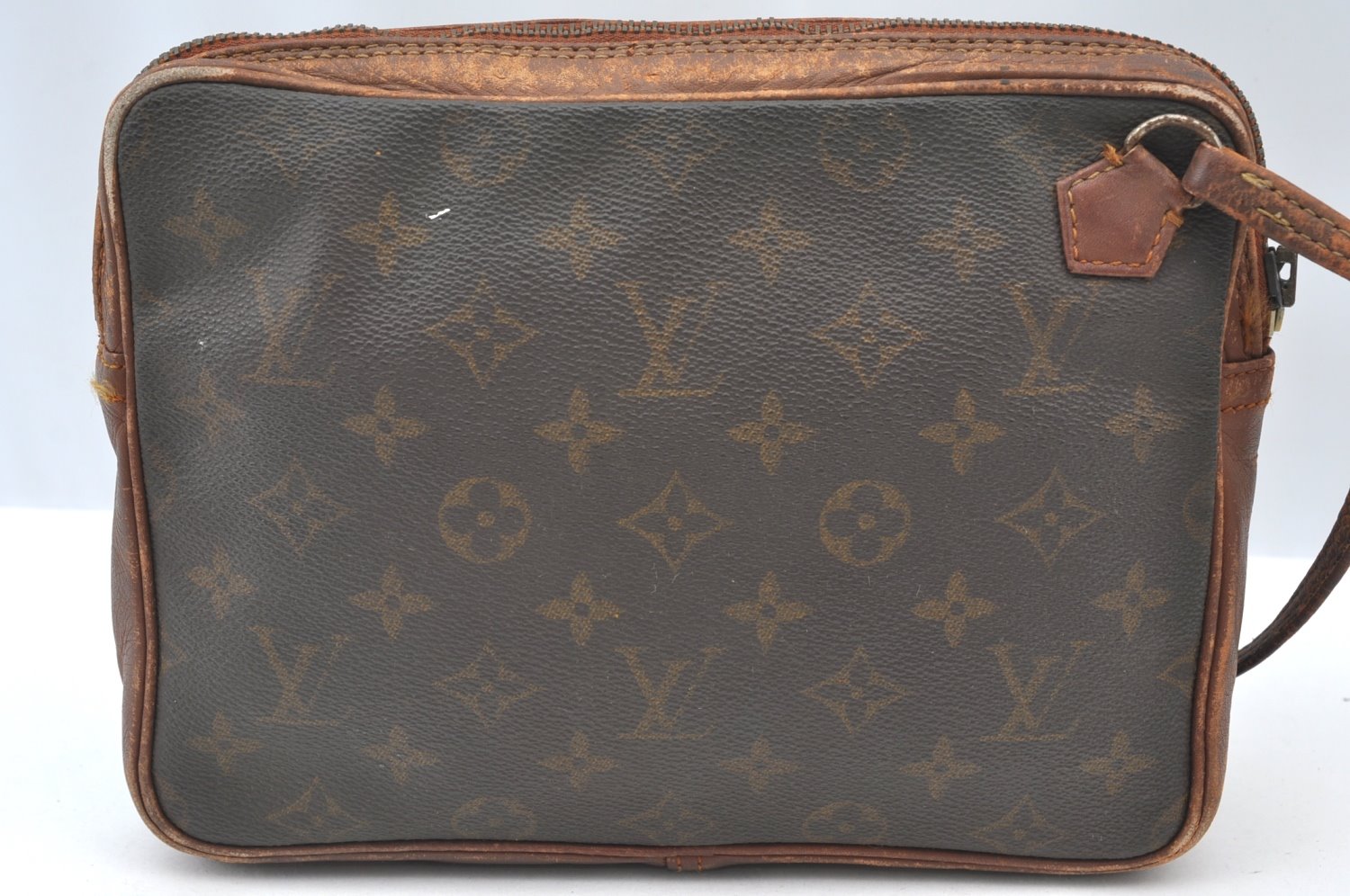 Auth Louis Vuitton Monogram Pochette Sport Clutch Hand Bag Old Model Junk K8168