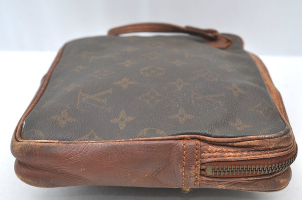 Auth Louis Vuitton Monogram Pochette Sport Clutch Hand Bag Old Model Junk K8168