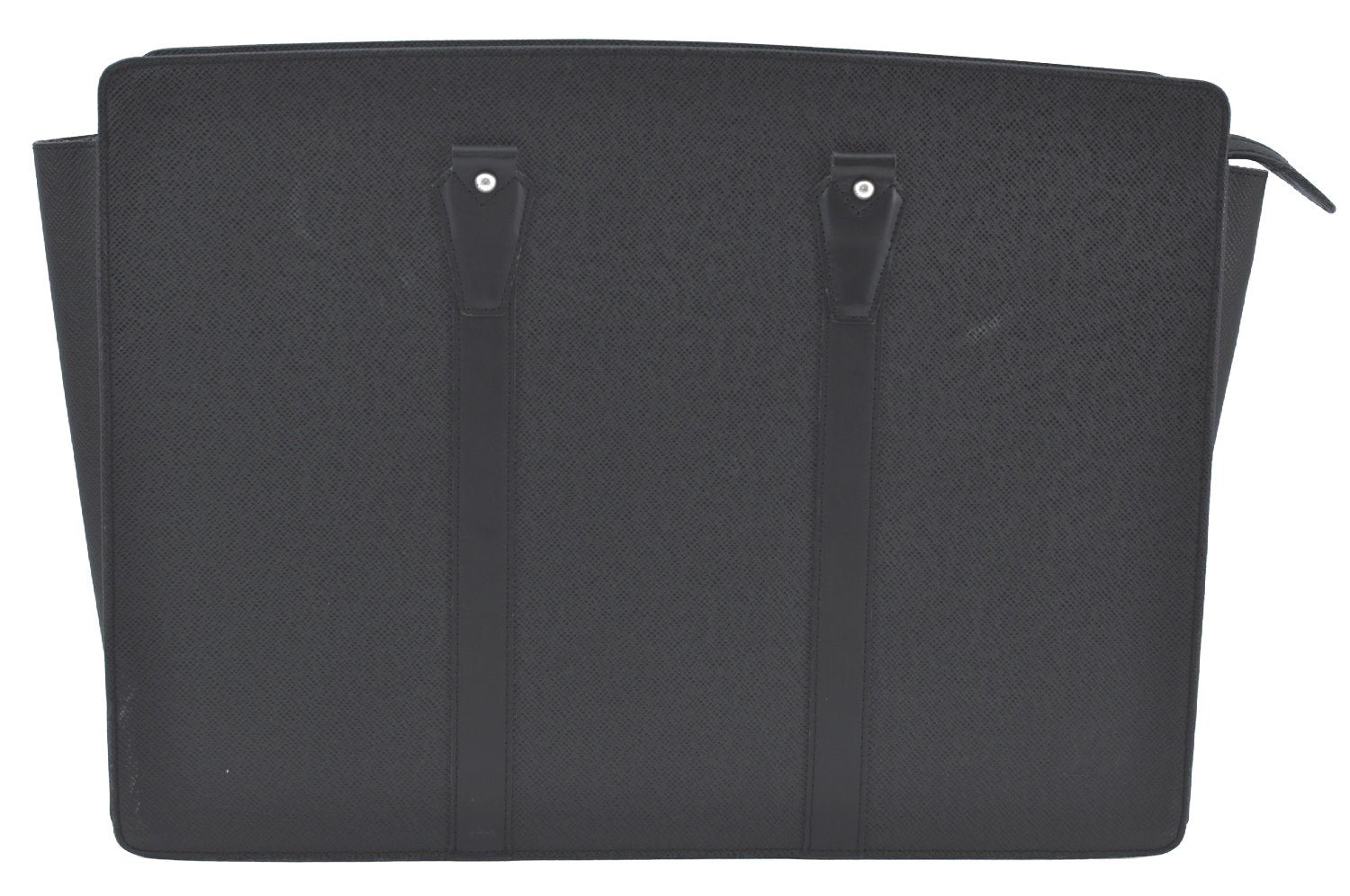 Auth Louis Vuitton Taiga Lozan 2Way Business Hand Bag Black M30052 LV Junk K8169